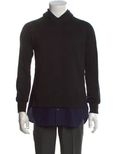 Pre-owned Y-3 Crew Neck Long Sleeve Hoodie In Black