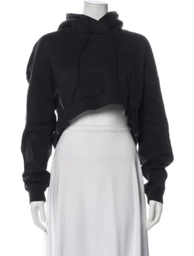 Pre-owned Y-3 Crew Neck Long Sleeve Hoodie In Blue