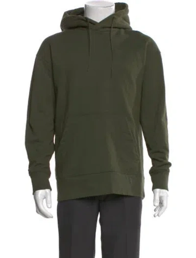 Pre-owned Y-3 Crew Neck Long Sleeve Hoodie In Green
