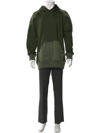 Pre-owned Y-3 Crew Neck Long Sleeve Hoodie In Green