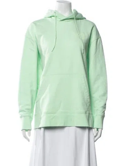 Pre-owned Y-3 Crew Neck Long Sleeve Hoodie In Green