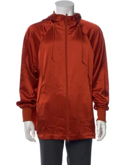 Pre-owned Y-3 Crew Neck Long Sleeve Hoodie In Red