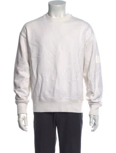 Pre-owned Y-3 Crew Neck Long Sleeve Pullover In Neutrals