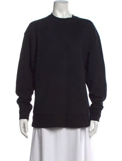 Pre-owned Y-3 Crew Neck Long Sleeve Sweatshirt In Black