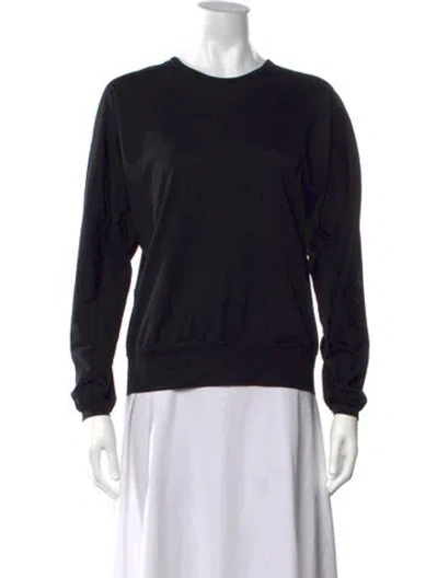 Pre-owned Y-3 Crew Neck Long Sleeve Sweatshirt In Black