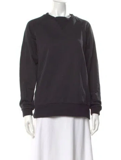 Pre-owned Y-3 Crew Neck Long Sleeve Sweatshirt In Gray