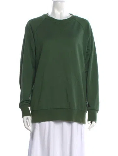 Pre-owned Y-3 Crew Neck Long Sleeve Sweatshirt In Green