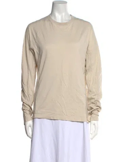 Pre-owned Y-3 Crew Neck Long Sleeve Sweatshirt In Neutral