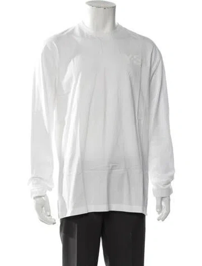 Pre-owned Y-3 Crew Neck Long Sleeve T-shirt In Neutral