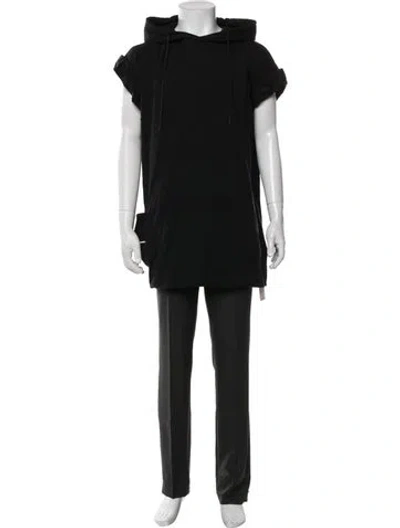 Pre-owned Y-3 Crew Neck Short Sleeve Hoodie In Black