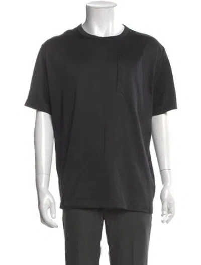Pre-owned Y-3 Crew Neck Short Sleeve T-shirt In Black
