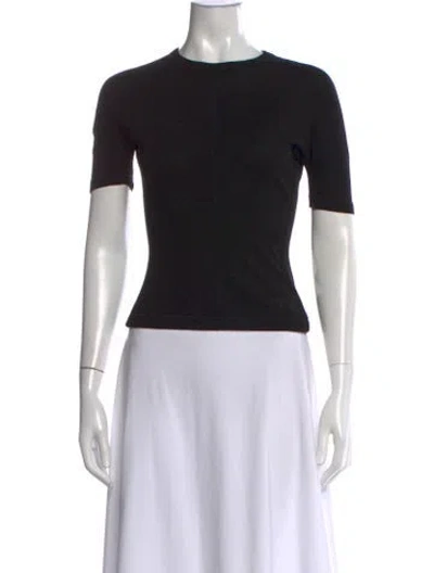 Pre-owned Y-3 Crew Neck Short Sleeve T-shirt In Black