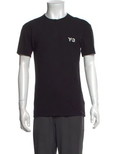 Pre-owned Y-3 Crew Neck Short Sleeve T-shirt In Black
