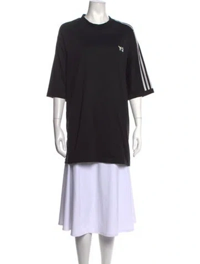 Pre-owned Y-3 Crew Neck Short Sleeve T-shirt In Black
