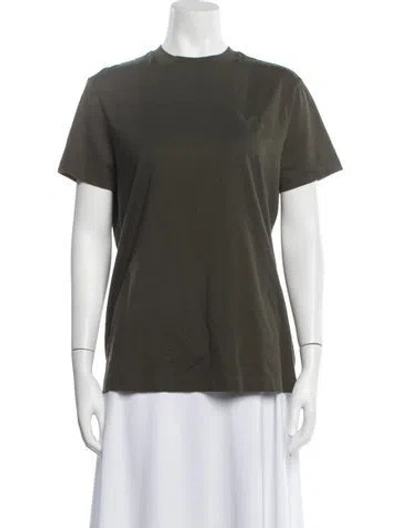 Pre-owned Y-3 Crew Neck Short Sleeve T-shirt In Green