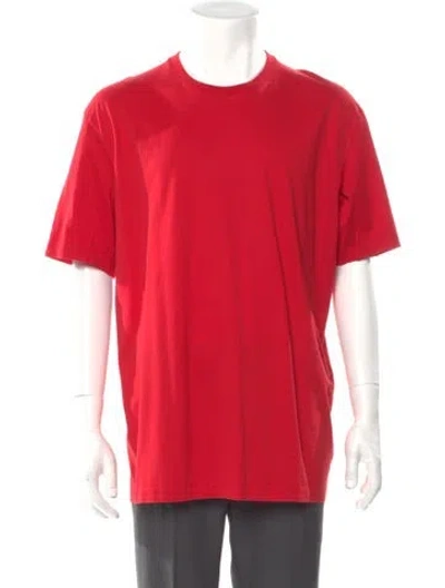 Pre-owned Y-3 Crew Neck Short Sleeve T-shirt In Red