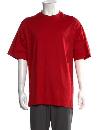 Pre-owned Y-3 Crew Neck Short Sleeve T-shirt In Red