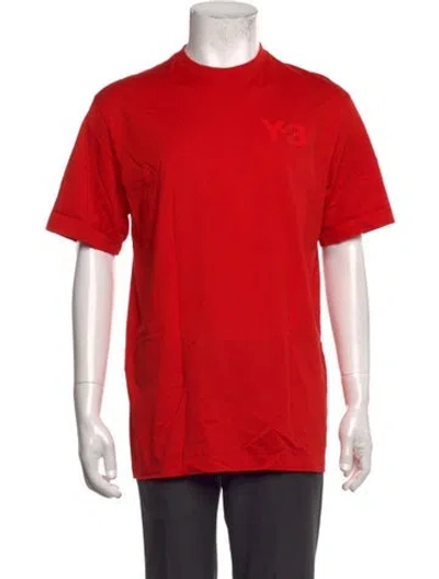 Pre-owned Y-3 Crew Neck Short Sleeve T-shirt In Red