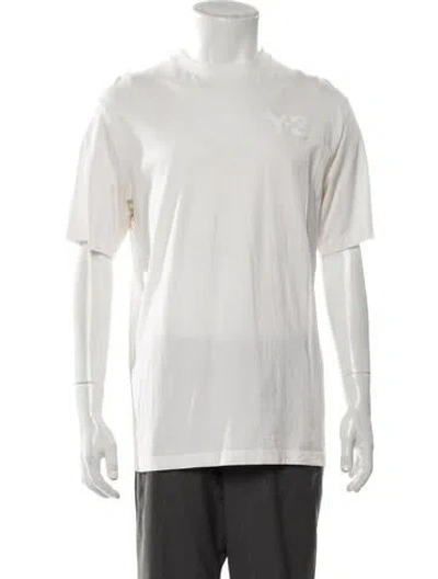 Pre-owned Y-3 Crew Neck Short Sleeve T-shirt In White