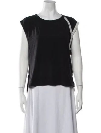 Pre-owned Y-3 Crew Neck Sleeveless Top In Black