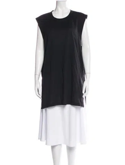 Pre-owned Y-3 Crew Neck Sleeveless Top In Blue