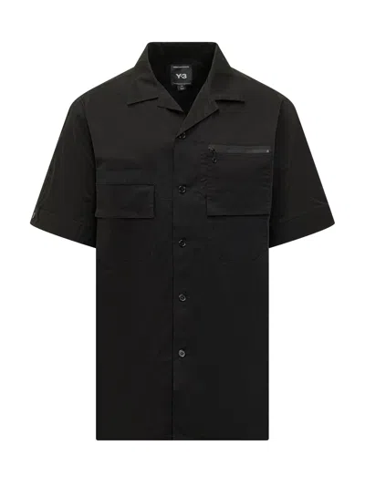Y-3 Cut-out Sleeves Shirt In Black