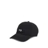 Y-3 Embroidered-logo Cotton Baseball Cap In Black