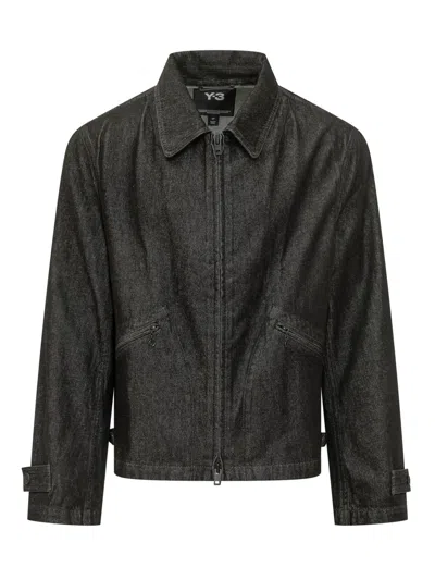 Y-3 Denim Jacket In Black