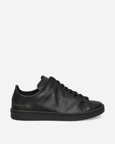 Y-3 Stan Smith Perforated-detail Leather Trainers In Black