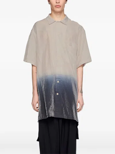 Y-3 Dip-dye Short-sleeve Shirt In Multi
