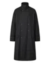 Y-3 Double-breasted Coat In Gray