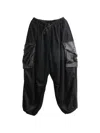 Y-3 Drawstring Cargo Pants In Black
