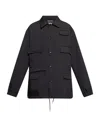 Y-3 Multi-pocket Button-fastening Jacket In Black