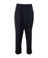 Y-3 Elasticated Logo Patch Trousers In Black