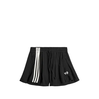 Y-3 Drawstring-fastening Shorts In Black