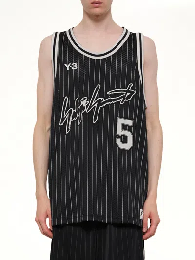 Y-3 Mens Black Elite 5 Basketball Woven Top Xl