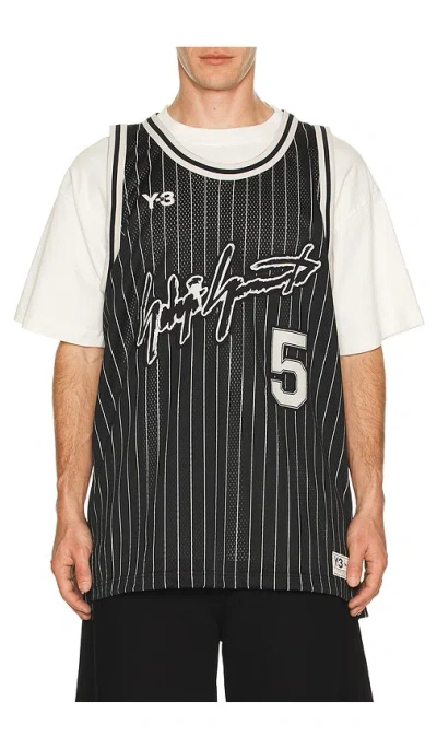 Y-3 Mens Black Elite 5 Basketball Woven Top Xl