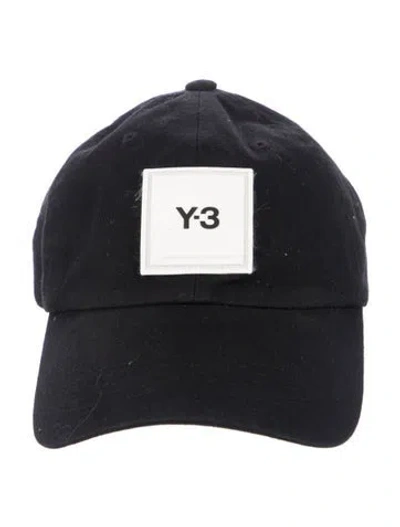 Pre-owned Y-3 Embellished Cotton Baseball Cap In Black