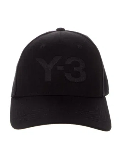 Pre-owned Y-3 Embroidered Hat In Black