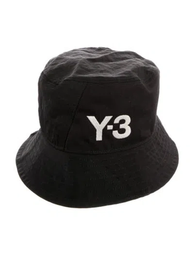 Pre-owned Y-3 Embroidered Logo Bucket Hat In Black