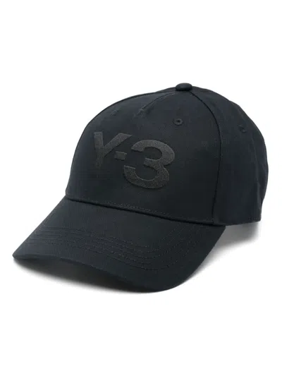 Y-3 Embroidered Logo Cap With Adjustable Strap In Black