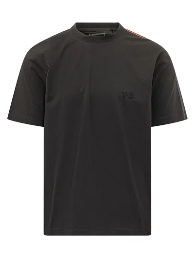 Y-3 Enhanced Graphic Short Sleeve Tee In Black