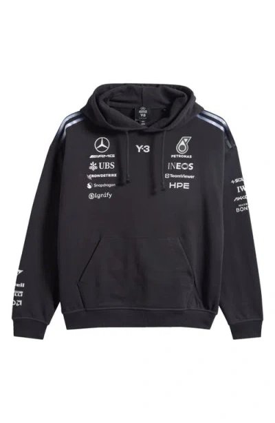 Y-3 F1 Team Cotton Hoodie In Black