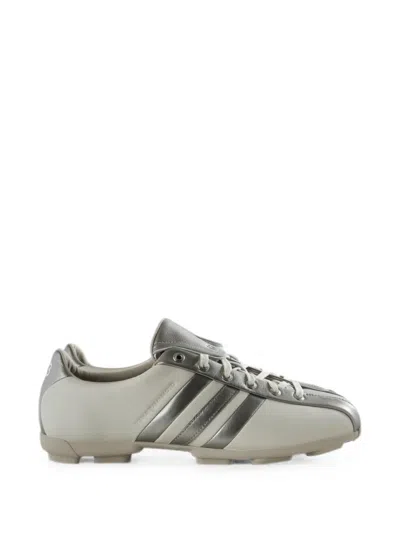 Y-3 Field Logo-debossed Metallic-effect Sneakers In Neutral