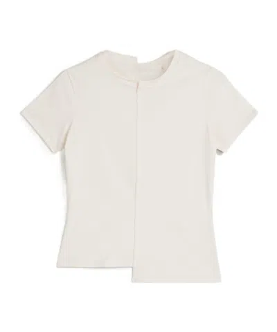 Y-3 Fitted Short Sleeve Tee In White