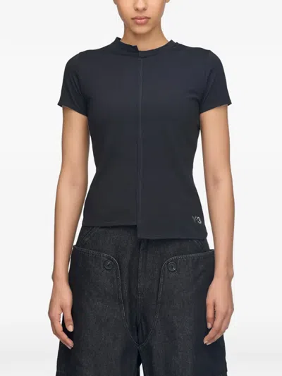 Y-3 Fitted Short Sleeve T-shirt In Black