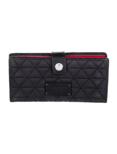 Pre-owned Y-3 French Purse In Black