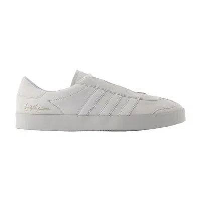 Y-3 Gazelle Sneakers -  - Leather - Grey In White