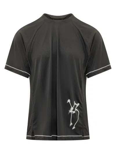 Y-3 Gfx Run Short Sleeve Tee In Black