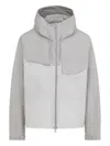 Y-3 Hooded Jacket Long Sleeves Chest Pocket In Gray